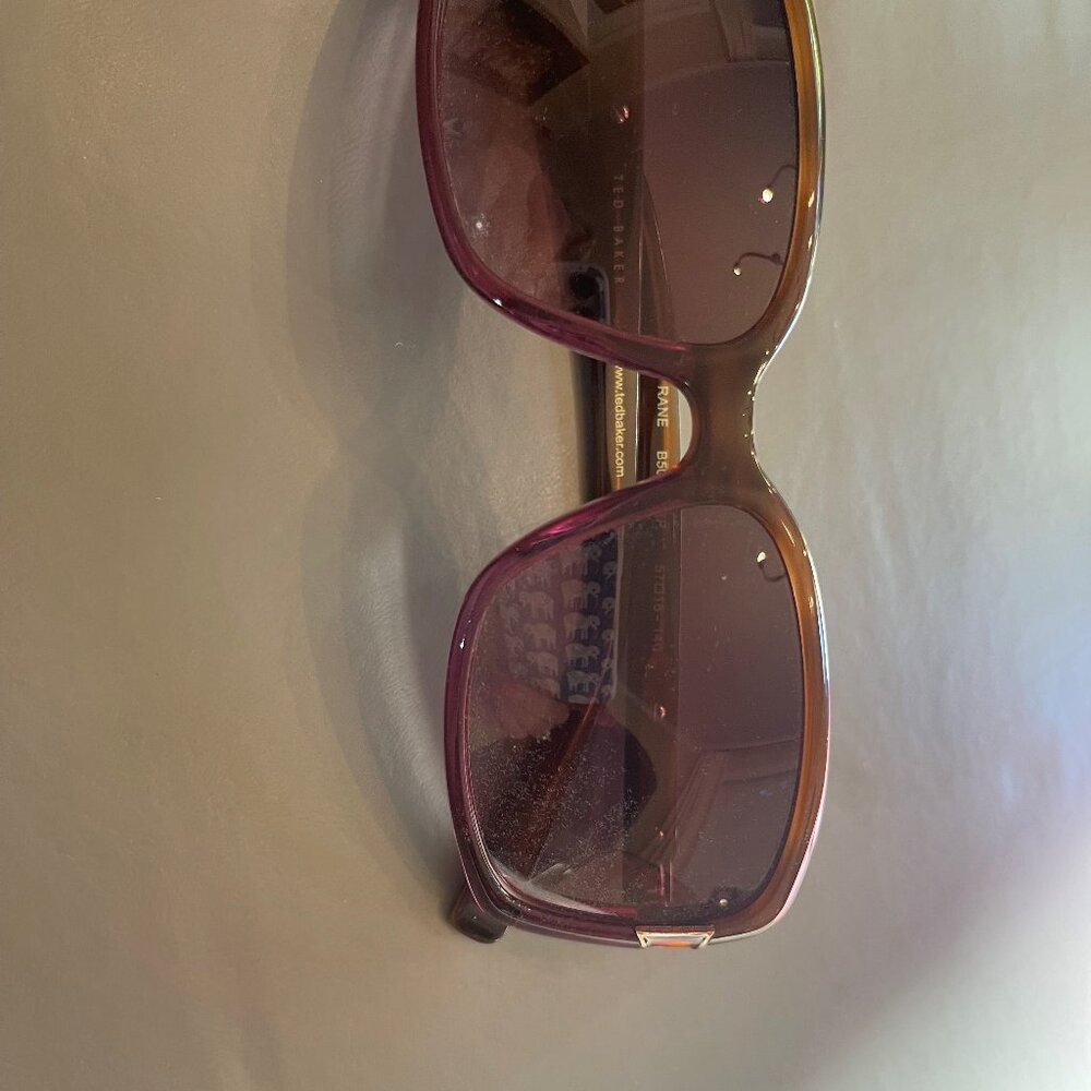 Ted Baker B505 Rane Women's Brown Purple Rectangle Sunglasses